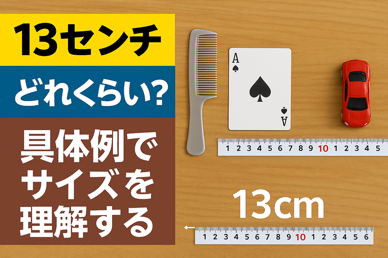 13cmってどれくらい？具体例でサイズを理解する