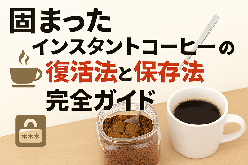固まったインスタントコーヒーの復活法と保存法完全ガイド