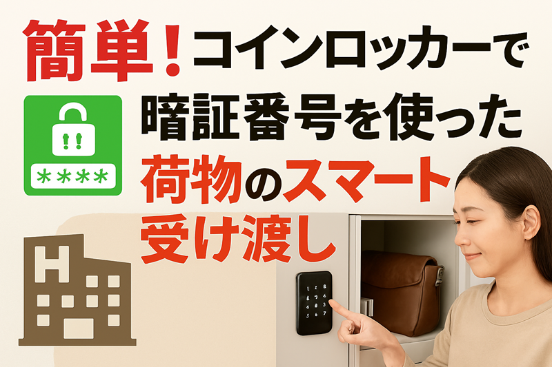 簡単！コインロッカーで暗証番号を使った荷物のスマート受け渡し