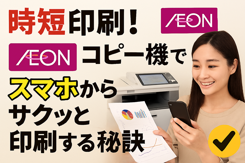 時短印刷！イオンコピー機でスマホからサクッと印刷する秘訣
