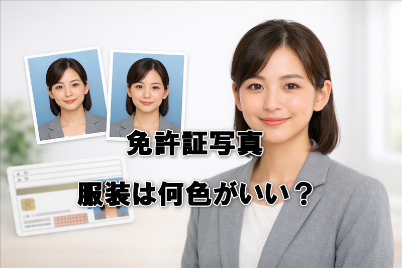 免許証写真の服装は何色がいい？