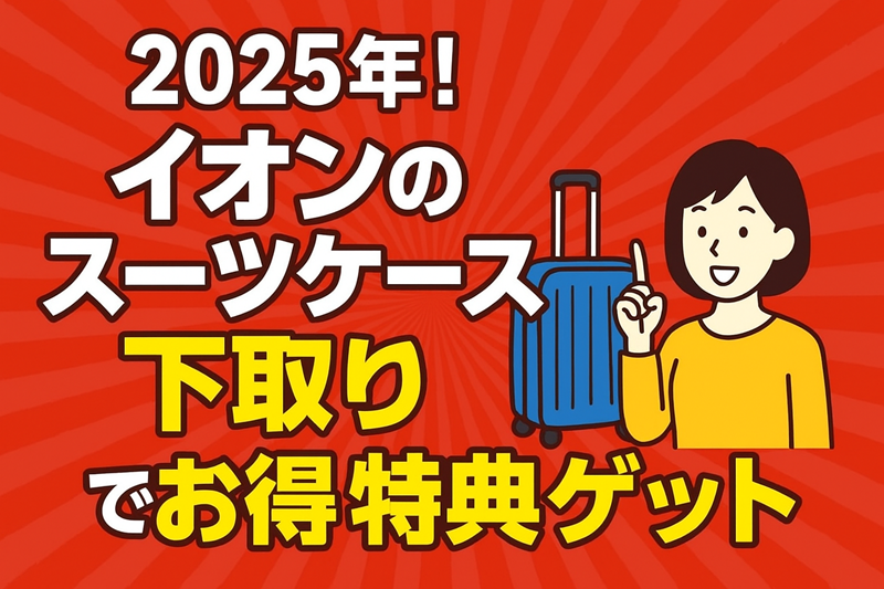2025年！イオンのスーツケース下取りでお得な特典ゲット