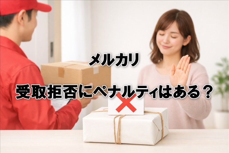 メルカリの受取拒否にペナルティはある？
