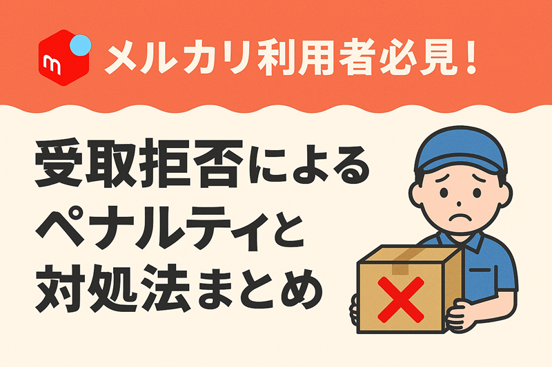 メルカリ利用者必見！受取拒否によるペナルティと対処法まとめ