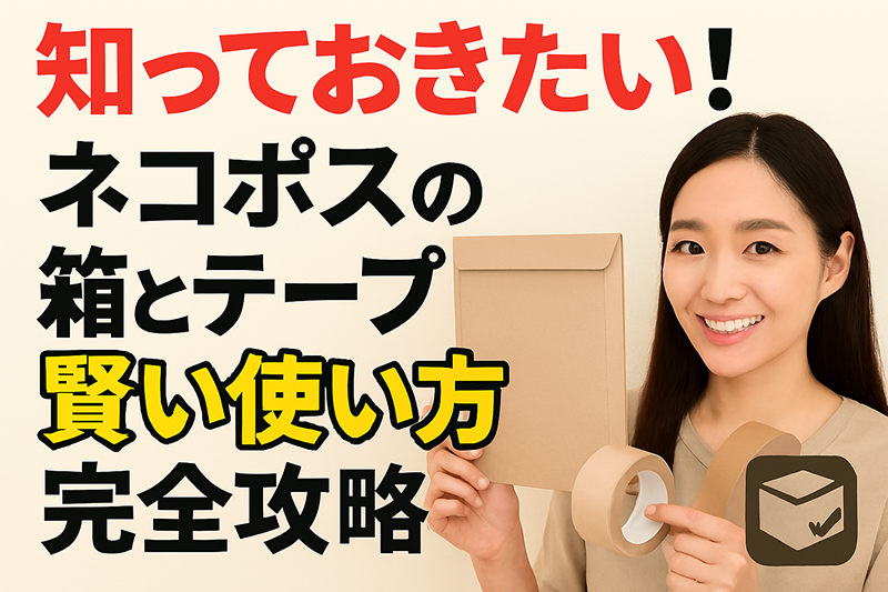知っておきたい！ネコポスの箱とテープの賢い使い方
