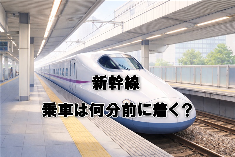 新幹線の乗車は何分前に着く？