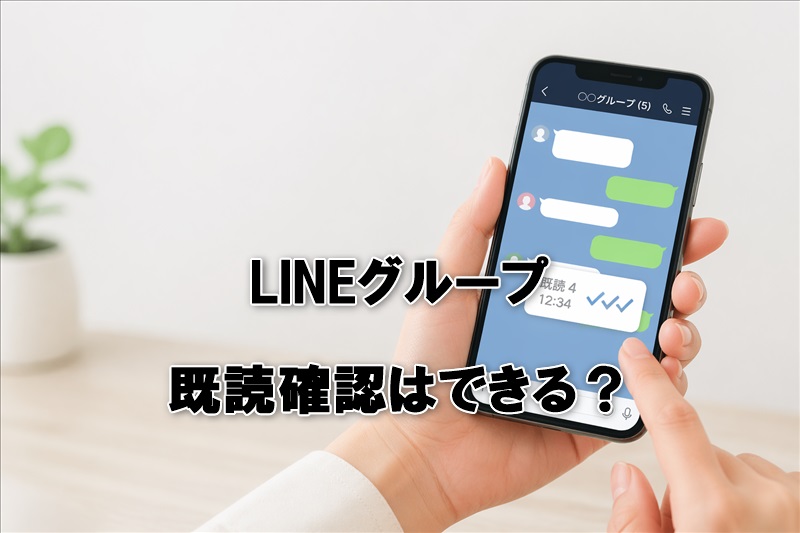LINEグループの既読確認はできる？