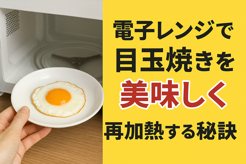 電子レンジで目玉焼きを美味しく再加熱する秘訣とは?