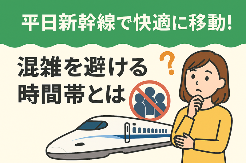 平日新幹線で快適に移動!混雑を避ける時間帯とは?