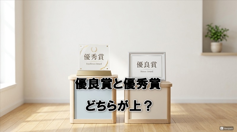 優良賞と優秀賞の違いは？