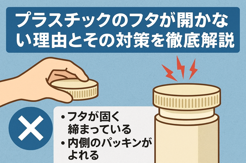 プラスチックのフタが開かない理由とその対策を徹底解説