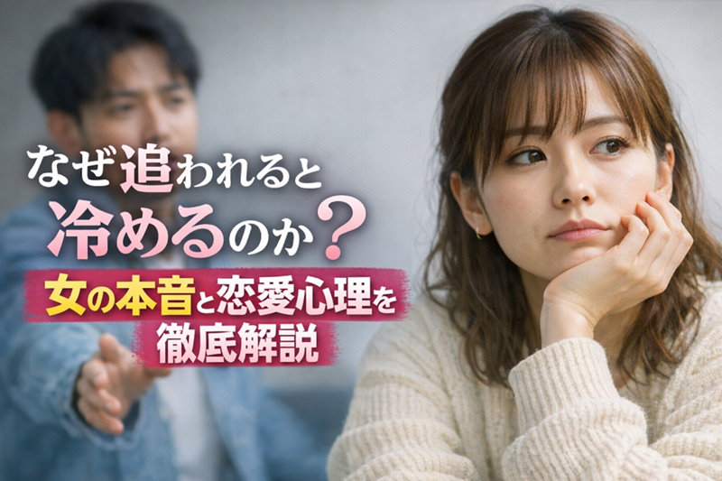 なぜ追われると冷めるのか？女の本音と恋愛心理を徹底解説