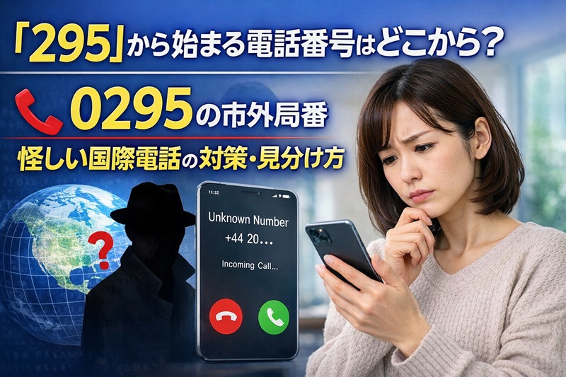 「295」から始まる電話番号はどこから？
