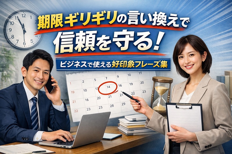 期限ギリギリの言い換え