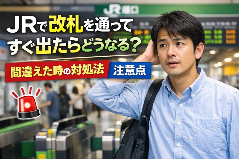 JRで改札を通ってすぐ出たらどうなる